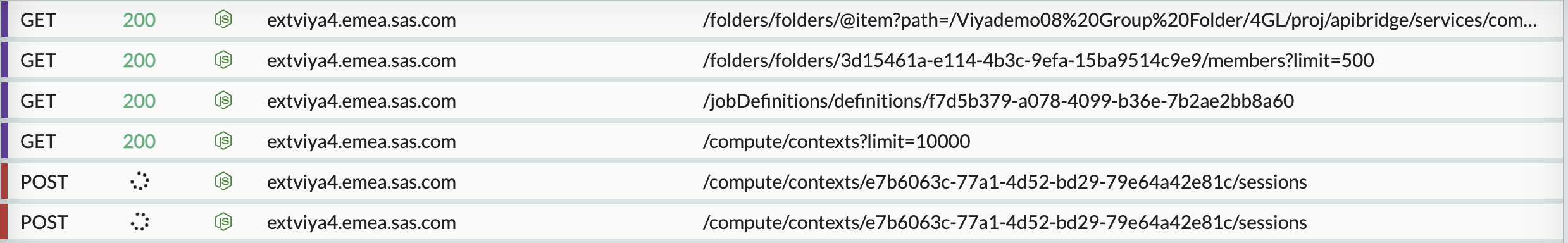 the first session request